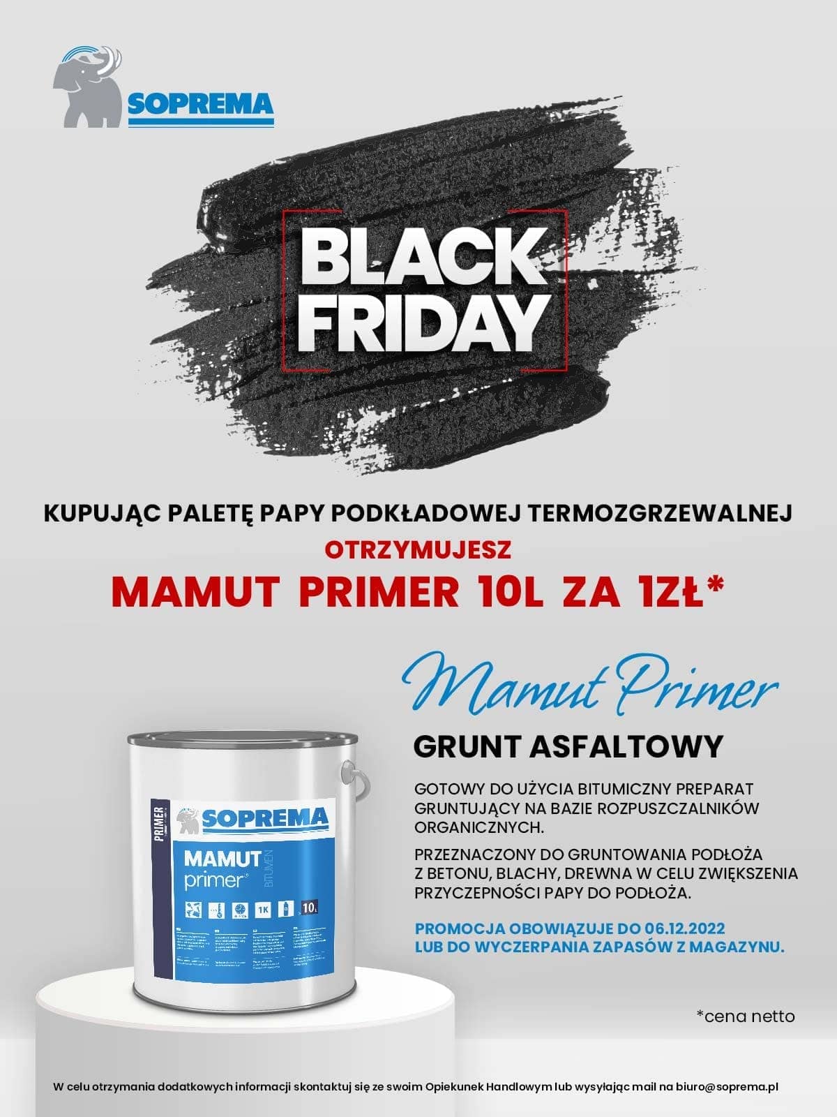 Soprema black friday oferta BF MAMUT PRIMER